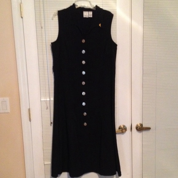 Black long length dress