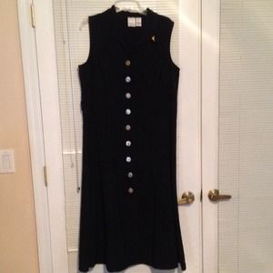 Black long length dress