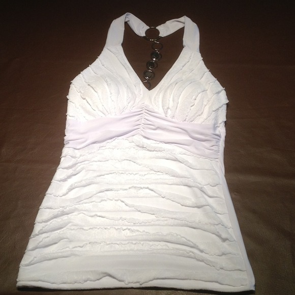 Pure white halter top!