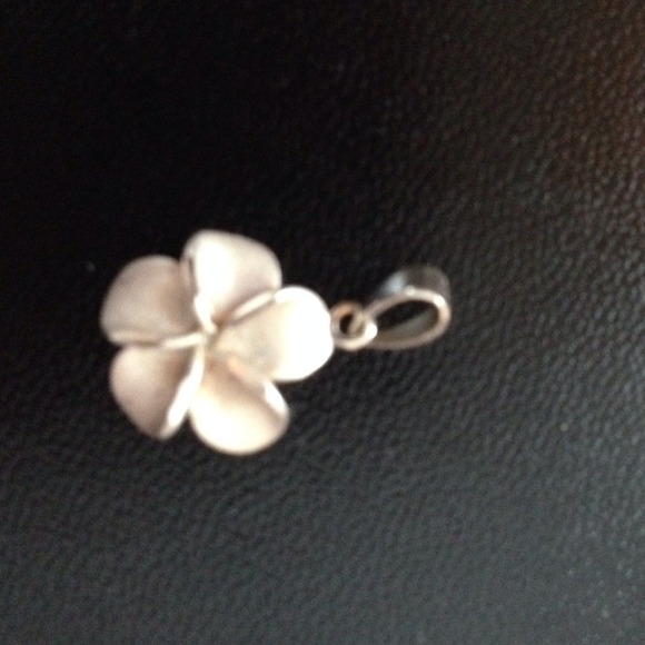 Silver flower charm