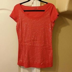 Sequin decorated shirt