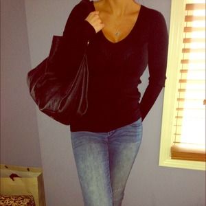 ⭐REDUCED⭐️ Authentic Prada Black Ribbed Top