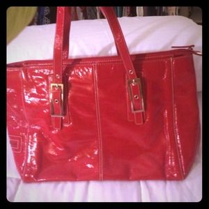 BRAND NEW Patent Red Kenneth Cole Reaction Bag