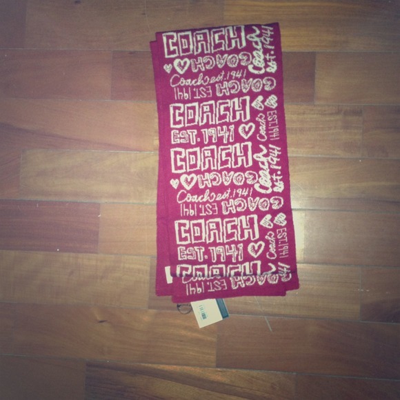 Coach graffiti scarf