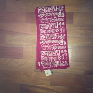 Coach graffiti scarf