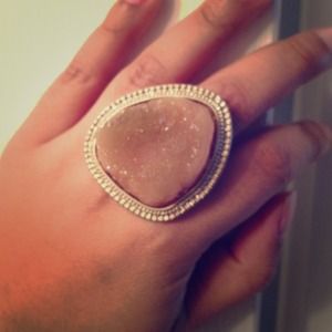 Chico's gold tone stretch ring