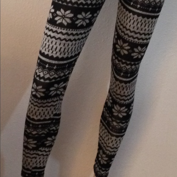 Grey semi sheer leggings