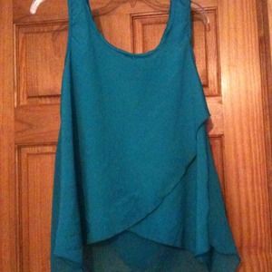 Beautiful turquoise tiered tank.