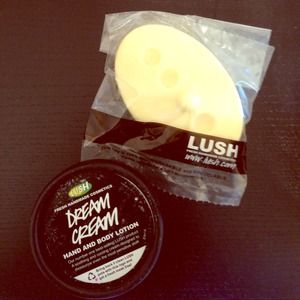SOLD LUSH dream cream hand,body lotion,Therapy bar