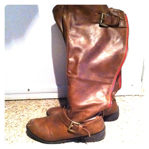 Tall brown boots