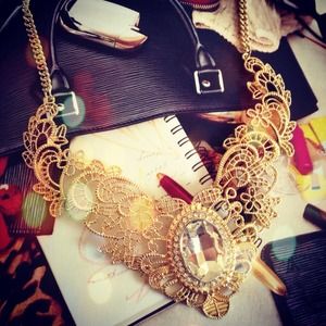 Statement Necklace with Matching Earrings