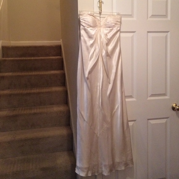 Strapless, Floor Length Dress by Shelli Segal.