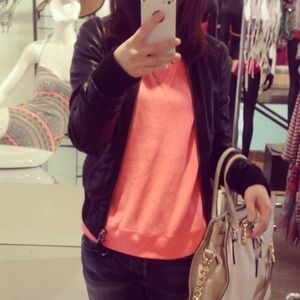 Real leather jacket.