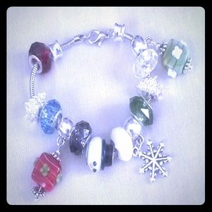 Christmas lamp work bracelet