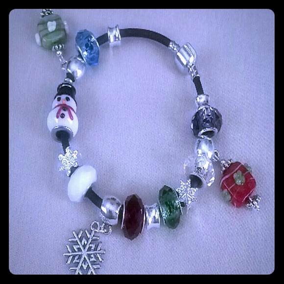 Christmas lamp work bracelet