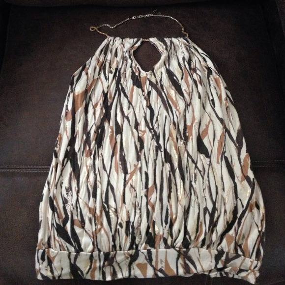 Open back halter top