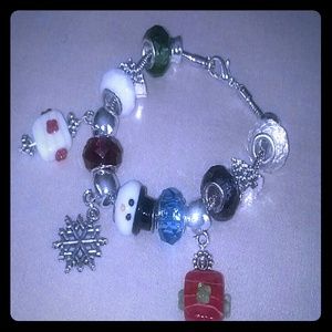 Christmas lamp work bracelet