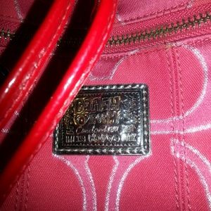 🎉Coach Poppy Metallic Signature Cinch 🎉