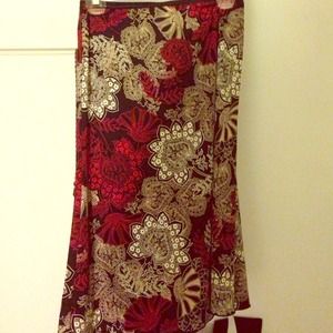 Calf length Floral Skirt