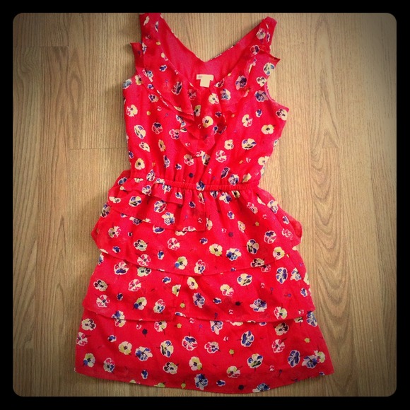 Floral Ruffle Dress XS