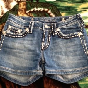 Sold !Girls Miss Me Denim Shorts