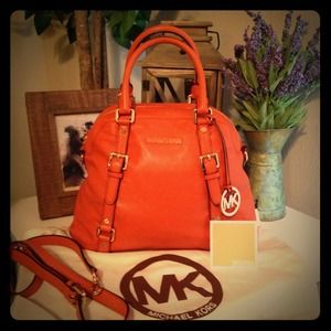 Authentic Michael Kors Bedford Bowling Satchel