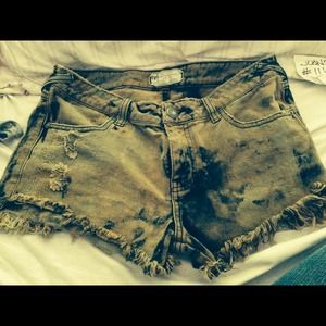 Free People high waisted shorts