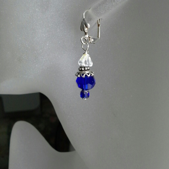 REDUCED!Sterling Silver Swarovski & Czech Earrings