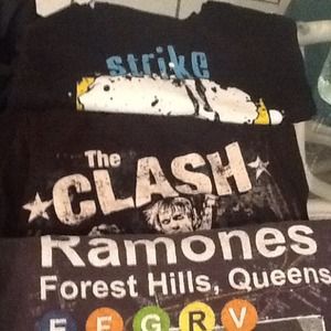 5 punk band shirt bundle