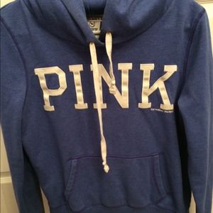 Blue Victoria secret sweat shirt