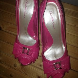 Charlotte Russe Size 8 Pink Heels