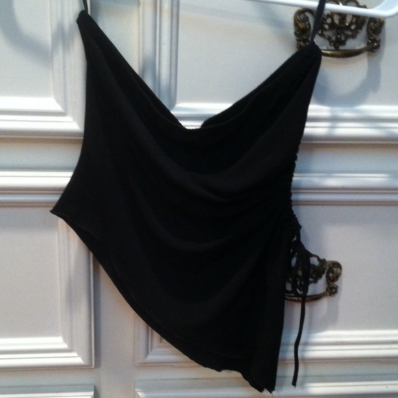 Angled tube top