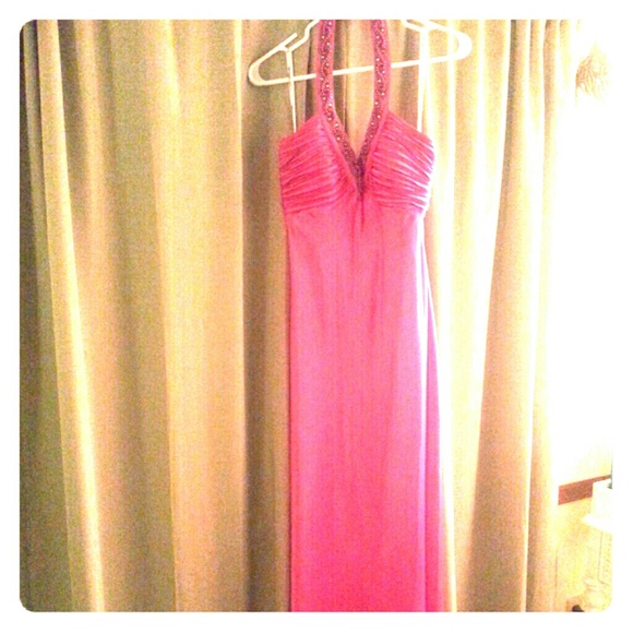 Hot pink prom dress~only worn once~ - Picture 1 of 3