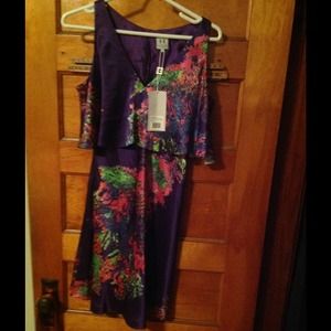 Beautiful print silk dress