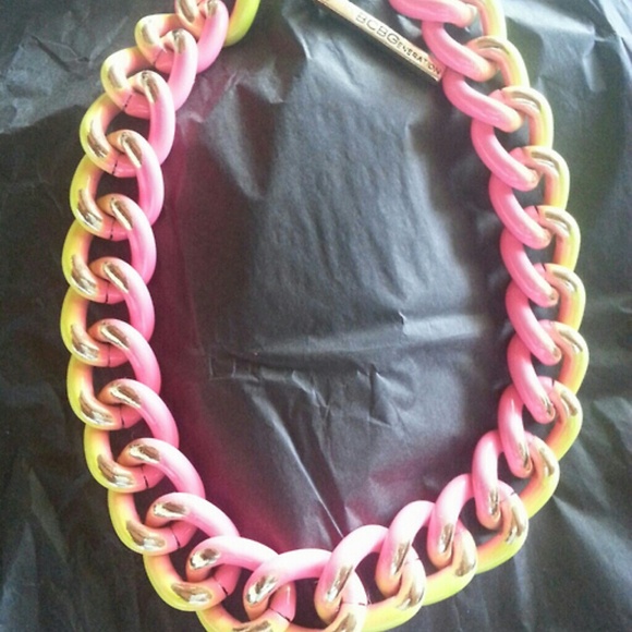 OMBRE MULTI COLORED GRAFFITI CHAIN NECKLACE - Picture 1 of 3