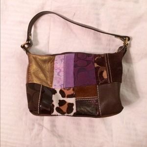 Authentic Coach Multi Pattern Purse