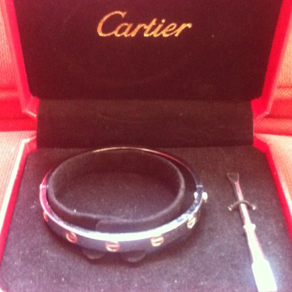 Accessories - Inspired Cartier Love Bracelet in Silver