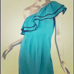 Beautiful silk one shoulder dress
