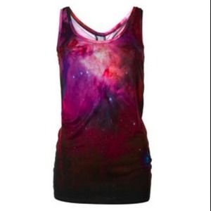 All Saints Cosmic print  tank