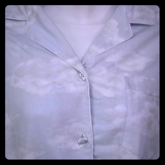 Victoria's Secret large flannel pajamas clouds.