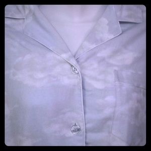 Victoria's Secret large flannel pajamas clouds.