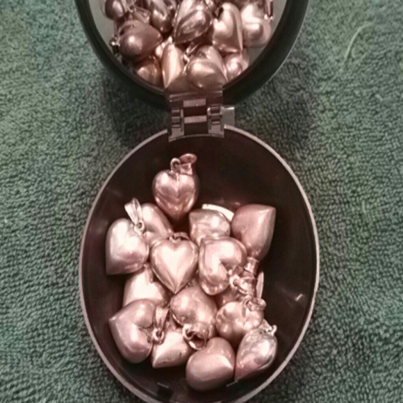 Small Puff Heart Charm - 30 Available
