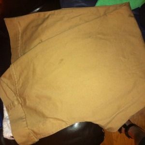 Khaki wide leg pants