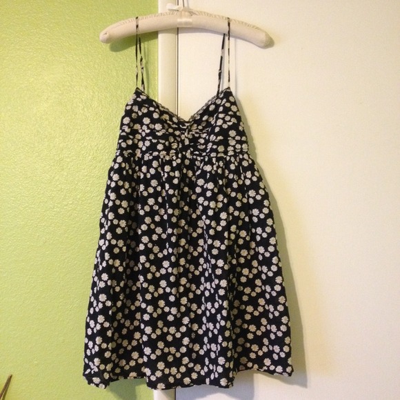 Daisy print babydoll dress