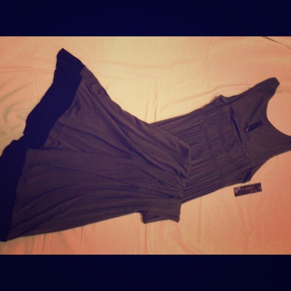 Charcoal grey maxi dress