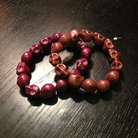 ⛔️ SOLD ⛔️ Brandy skull bracelets