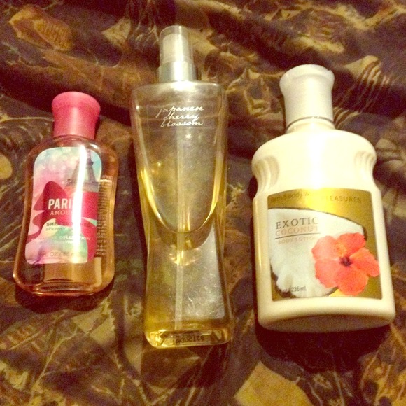 Lotion, perfume, and body wash