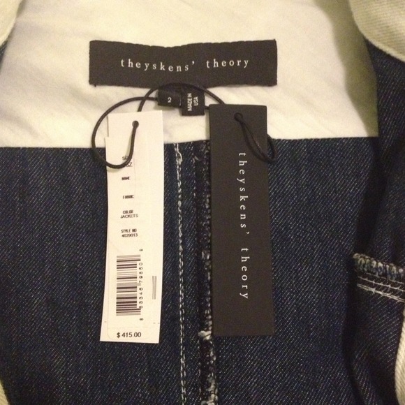 Theyskens' Theory distressed denim jacket - Picture 3 of 3