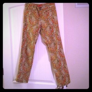 Anthropologie paisley trouser