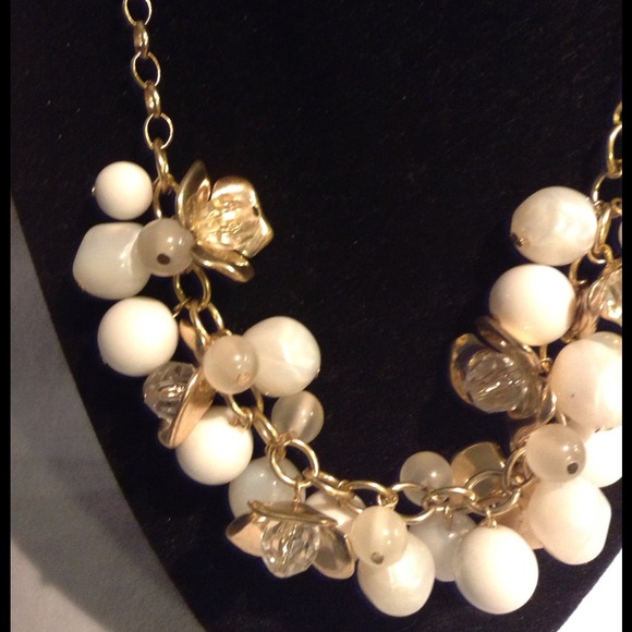 Sold: Gold Glamor Beads and Flowers NWOT